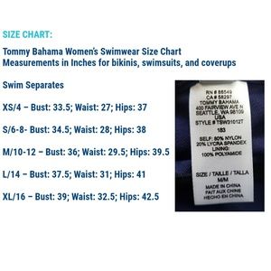 Tommy Bahama Swim Size Chart